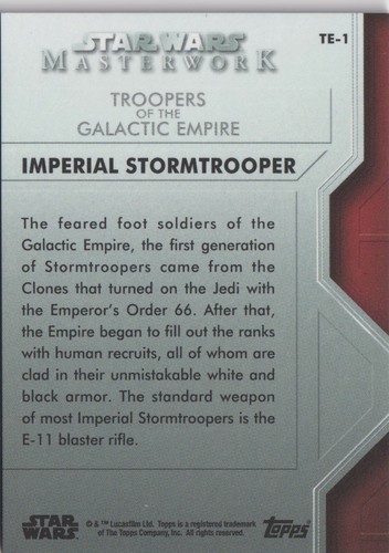 Star Wars 2020 Capolavoro Soldati dell'Impero Galattico Stormtrooper Imperiale - Foto 2 di 2