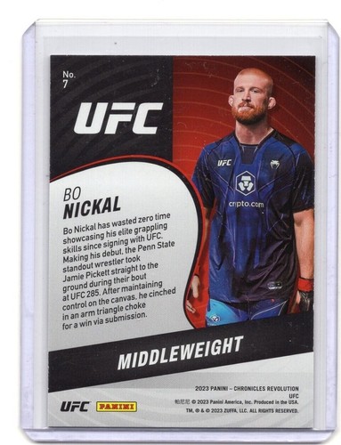 Bo Nickal - Revolution - Rookie RC - 2023 Panini Chronicles UFC - Picture 2 of 2