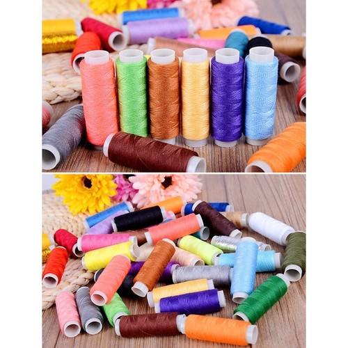 100 Colors Practical Quilting Thread Colorful Sewing Threads Polyester Thread - Picture 6 of 8