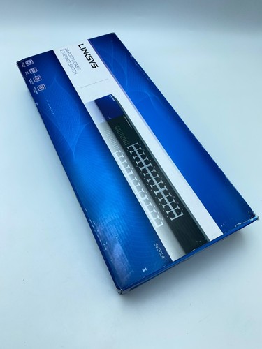 Commutateur Gigabit Ethernet métallique 24 ports Linksys SE3024 - NEUF scellé - Photo 4/5