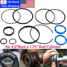 4.0" Bore x 1.75" Rod Cylinder Hydraulic Log Splitter Cylinder Rebuild Seal Kit