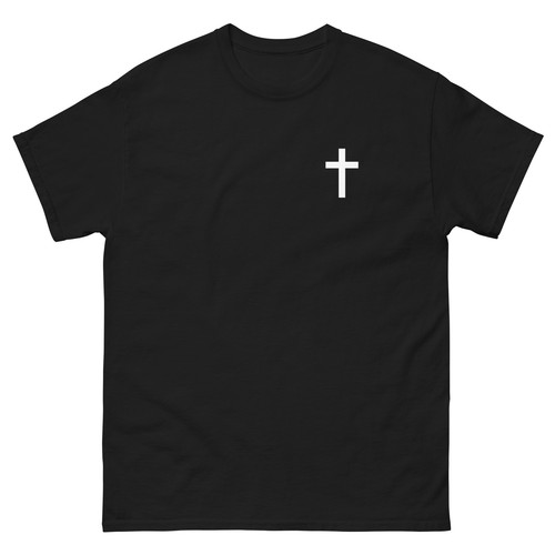 Christliches Kreuz T-Shirt Jesus Gott Glaube Christentum Bibel Kirche Unisex Tee - Bild 1 von 2