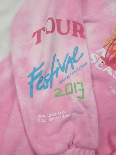 Boohooman Hoodie Adult Large Pink Tiedye 2013 Limited Trippy Tour World - Picture 4 of 16