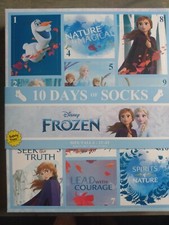Disney Frozen 10 Days Of Socks Toddler 2T-4T Brand New Unopened