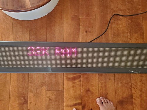 Alpha/Adaptive Micro Systems 4240C Tri-Color LED Electronic Sign Board w remote - Picture 5 of 17