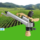 1.5" 360° Adjustable Impact Sprinkler Large Area Water Irrigation Spray Gun Lawn