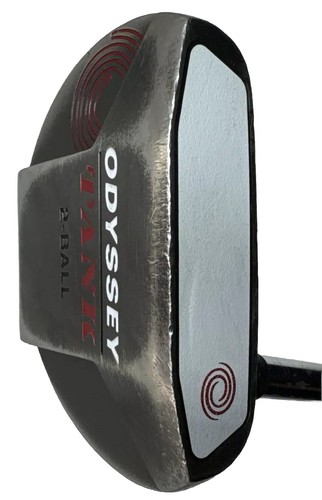 Odyssey Tank 2-Ball Mallet Putter 37.5" New Golf Pride Reverse Taper Grip RH