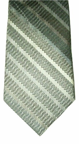 Pitelli Versailles schöne Herrenkrawatte aus 100 % Seide grau weiß gestreift 58,5 Zoll - Bild 4 von 6