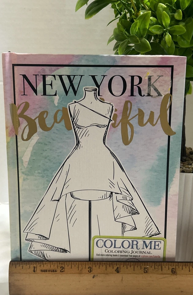 BEAUTIFUL"NEW YORK FASHION IS MY PASSION" COLORING STRESS FREE JOURNAL(B-W) - Image 2 of 4