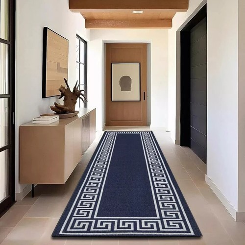 Non-Slip Hall Runner Rug Long Hallway Runner Kitchen Carpet Door Mats Floor Mats - Picture 13 of 14
