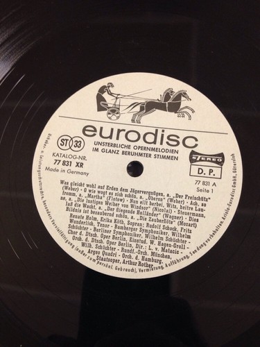 Unsterbliche Opernmelodien I'm Glanz Beruhmter Stimmen LP Eurodisc Record - Imagen 12 de 12