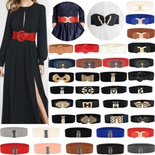 Women Elasticated Belt Stretch Classic Waist Belts Waistband Ladies Girls Dress 