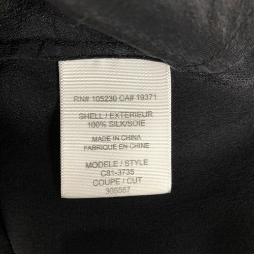 Joie Kleid Gilly schwarz Rüschen 100% Seide Bindekragen ärmellos Mini Größe XS - Bild 7 von 7