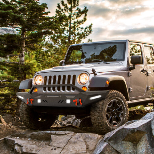 Aaiwa Red Front Rear Bumper Hitch Receiver LED light for 07-18 Jeep Wrangler JK - Picture 5 of 16