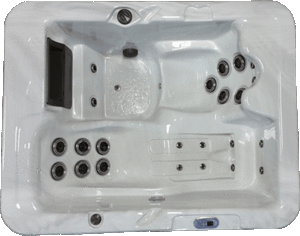 Auction 2 Person Outdoor Whirlpool Spa Hot Tub With 27 Stainless Steel Jets