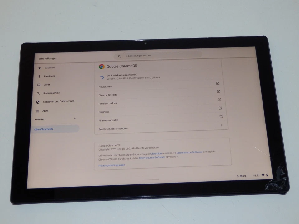 ASUS Chromebook CM3 - MediaTek 8183, 4 GB RAM, 64 GB eMMC, 10,5 Zoll FHD, Defekt - Bild 3 von 4