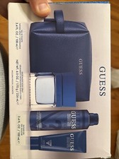 GUESS SEDUCTIVE HOMME BLUE Cologne for Men 4pc SET 3.4 oz EDT Spray  SHOWER GEL