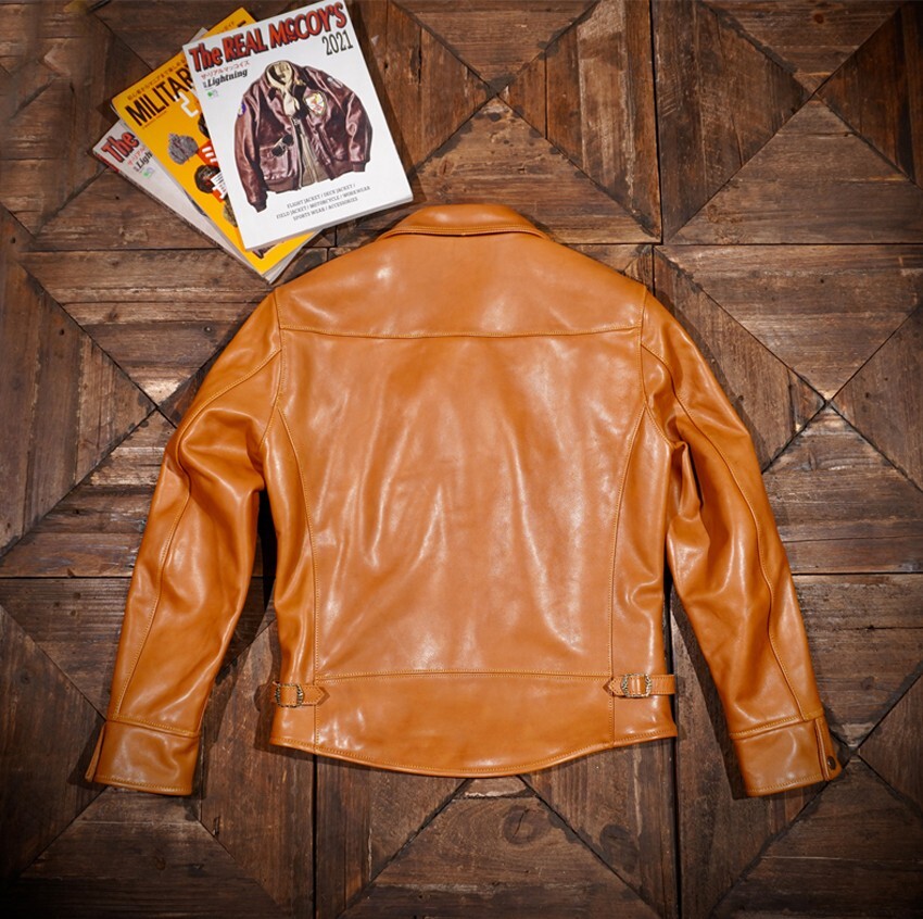 ジャケット・アウター Allege horse leather car coat Eight Leathers / Eight-G Lot,8JK-24 Horse Hide Leather Car