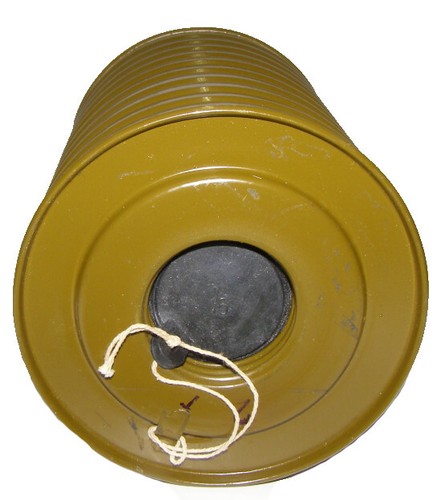 NVA Schutzmaske/ Gasmaske mit rundem Filter und Tragetasche - Bild 5 von 6