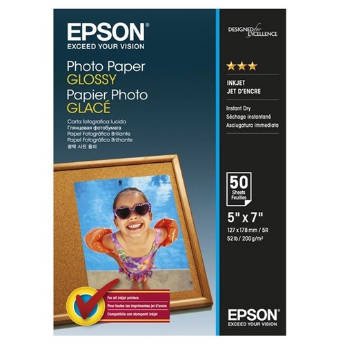 EPSON Foto GLANZ Papier 7"x 5" 200 g/m² - 50 Blatt