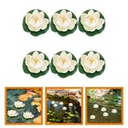 6pcs gefälschte Lotus Dekorative schwimmende Lotus Blumendekoration