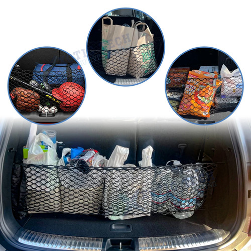 New HYUNDAI SANTA FE 2013-2025 Rear Trunk Envelope Style Organizer Cargo Net