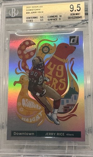 Jerry Rice #DT-30 2021 Panini Donruss Downtown card