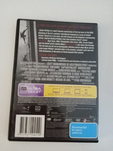 Captain Phillips DVD Region 4 VGC Drama Corey Johnson, Chris Mulkez Free Post C2 - Picture 2 of 2