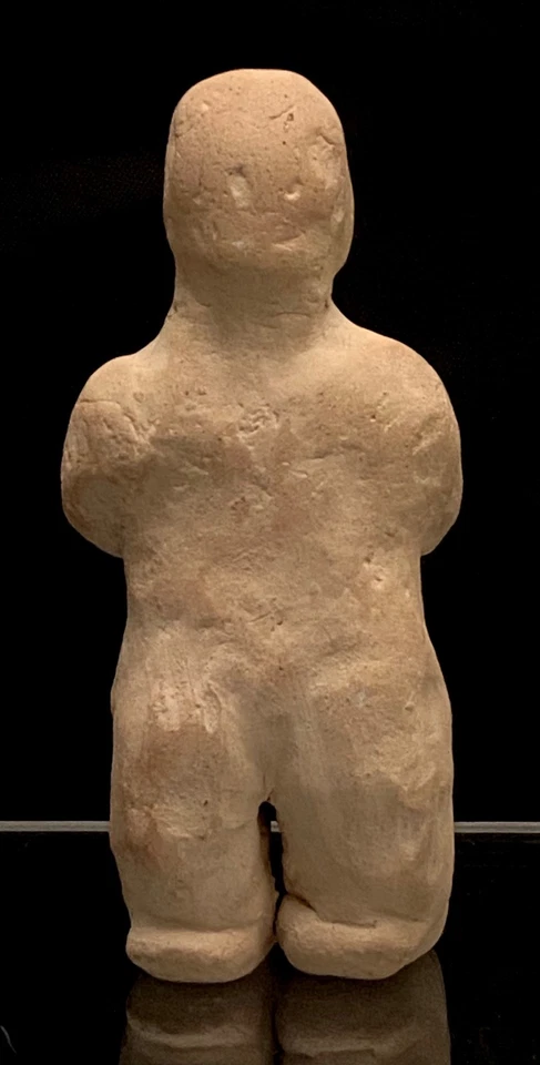 Antigua estatuilla de terracota Ka-shan persa del Medio Oriente - Neolítica/Edad de bronce Foto 3 de 4