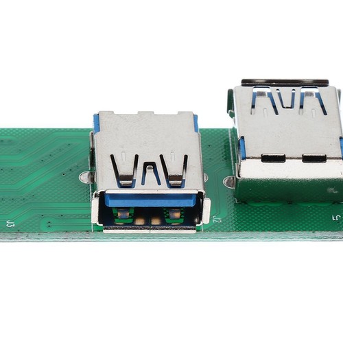 Dual Port USB 3.0 Female Mount Panel Type to Motherboard 20 - Afbeelding 4 van 4