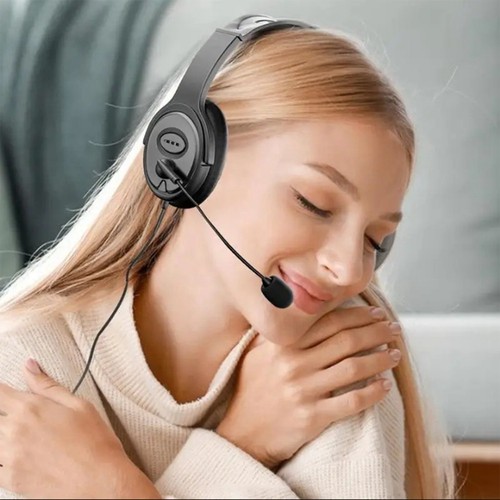 Kabelgebundenes USB-Headset für Computerunterricht, Telefon-Headset mit Mik6097 - Afbeelding 6 van 7