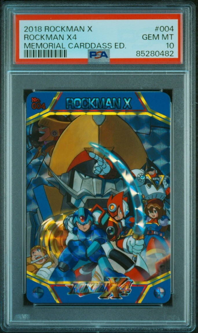 Psa10 No.004 Rockman X4 X 25Th Anniversary Memorial Carddass Psa10 No.004 Rockman X4 X 25Th Anniversary Memorial Carddass