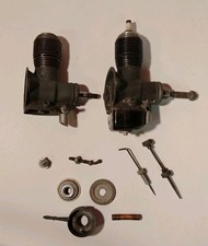 Arden .099 Glow Ignition Model Airplane Engine Tether Car Lot Of 2 Parts