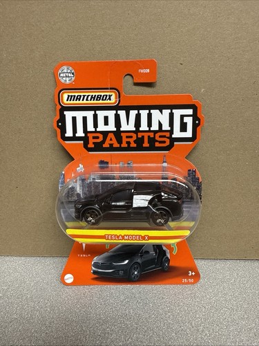 2022 Matchbox moving parts tesla model x Black NIB