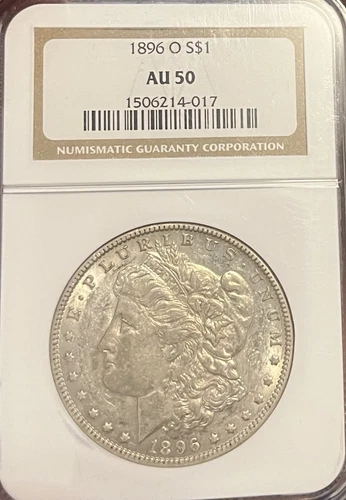 1896-O NGC AU50 Morgan Silver Dollar
