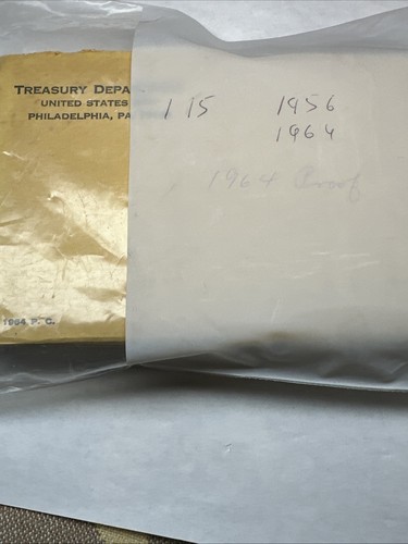 1956,1957,1958,1959,1960,1961,1962,1963,1964, US Silver Proof 9 Set Lot In OGP - Picture 9 of 9