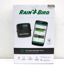 Rain Bird ST8I-2.0 WIFI 8-Zone Indoor Irrigation System Controller Black. NEW