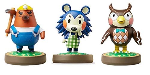 Lote De 3 Blathers Mabel Mr Resetti Amiibo Animal Crossing Series Para 4E - Imagen 1 de 4