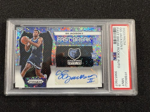 Panini Prizm Fast Break Disco 2023 GG Jackson II #10 Rookie Auto PSA 9 - Imagen 2 de 4