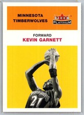2001-02 Fleer Platinum Basketball #54 Kevin Garnett - VG - Timberwolves