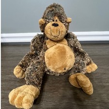 GUND Garstang Brown Fuzzy Monkey Gorilla Plush Stuffed Animal Toy 31058