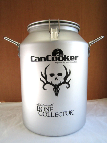 Bone Collector Can Cooker Steam CanCooker Large 4 gal Signed Michael Waddell's