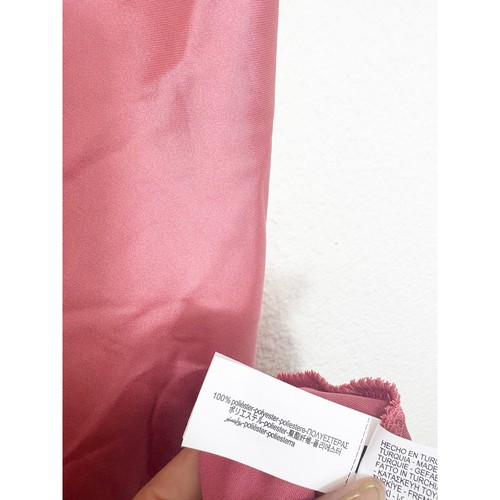 NWT Zara Satin Midi Dress Size Medium Pink Sleeveless Cowl Cocktail 1165/062 - Picture 5 of 14