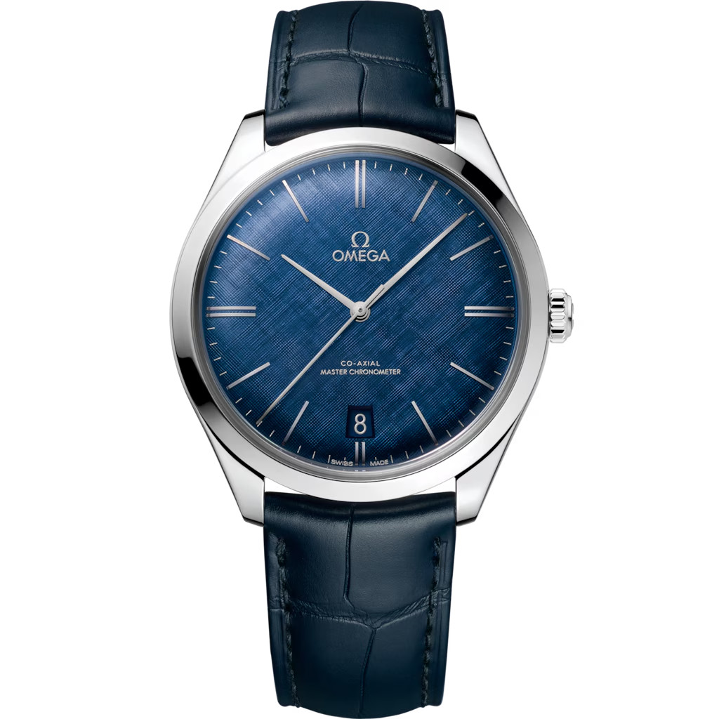 Omega De Ville Tresor Master Co-Axial 40mm Manual Wind Blue Leather Men's Watch