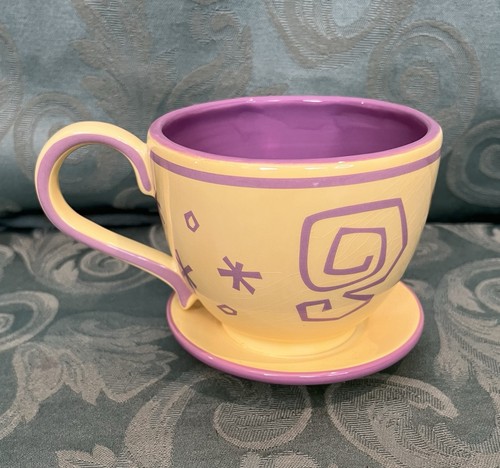 Disney Parks Alice im Wunderland Verrückter Hutmacher Party Teetasse gelb/lila