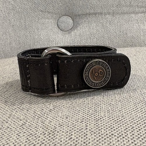 Brazalete de cuero Harley Davidson remache a presión motocicleta motociclista joyería - Imagen 11 de 11