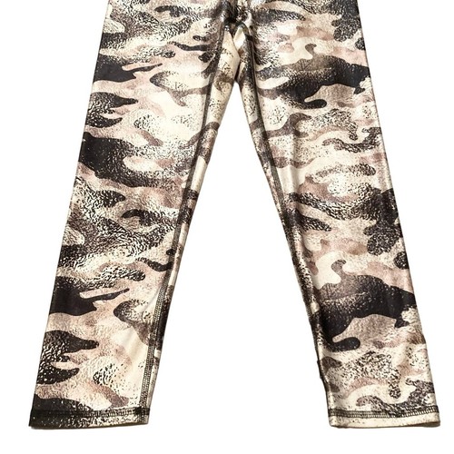 Terez Leggings Girls Small (7/8) Metallic Camo Made in USA Athletic Gym Yoga - Picture 10 of 11