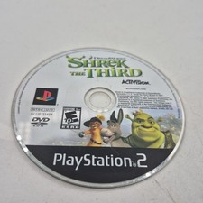 --DISC ONLY-- Shrek the Third Dreamworks (Playstation 2, PS2) Scratches 