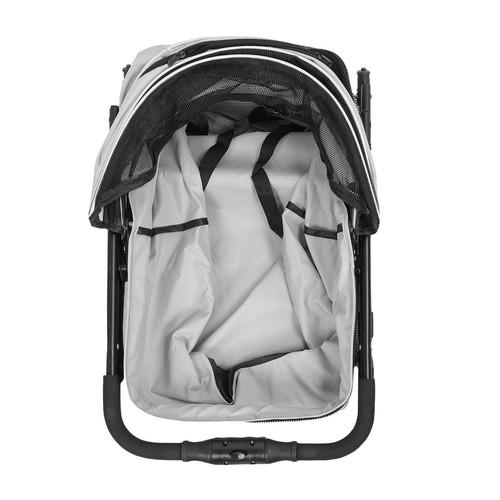 Foldable Pet Stroller 360° Front Wheel Dog Strolling Cart For Medium Large Dogs - Picture 12 of 24