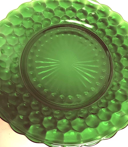 Vintage Anchor Hocking Forest Green Plate